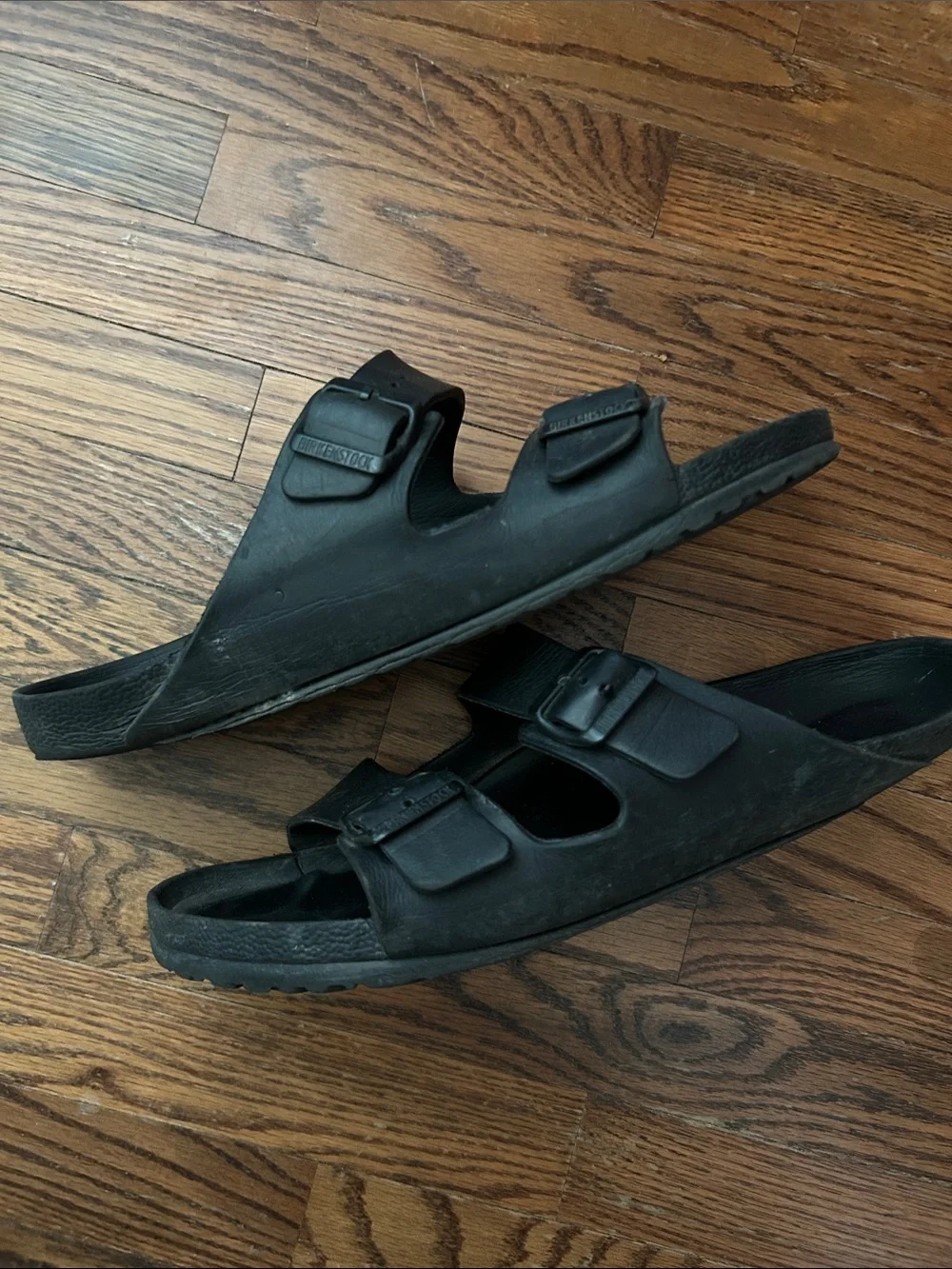 Birkenstock Black Two-Strap Sandals
